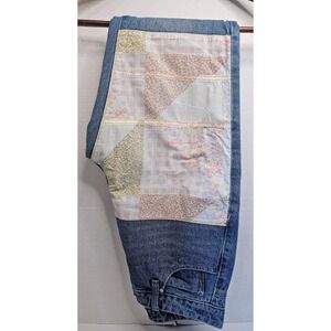 BP High Rise Straight Leg Jeans SZ 28 Patchwork Denim‎ Y2K Inspired